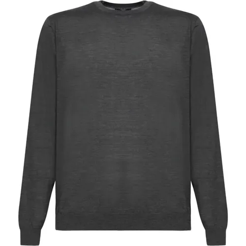 Graue Strickmode für Männer Aw24 , Herren, Größe: 2XL - Dell'oglio - Modalova