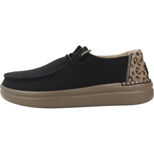 Leopard Rise Schnürschuhe , Damen, Größe: 39 EU - Hey Dude - Modalova