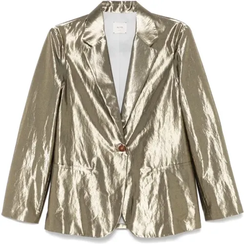 Blazer Glänzendes Gold Alysi - Alysi - Modalova