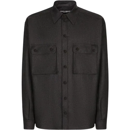 Casual Cotton Shirt with Unique Design , male, Sizes: M, XL, 2XL, L, 3XL - Dolce & Gabbana - Modalova