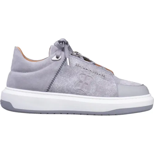 Grey Sneakers Regular Fit , male, Sizes: 8 UK, 6 UK - Benjamin Berner - Modalova