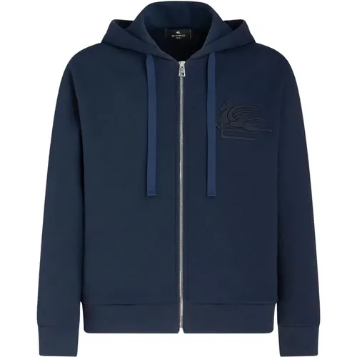 Blauer Baumwoll Eleganter Pullover - ETRO - Modalova