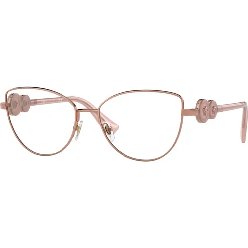 Roségoldene Brillenfassung , unisex, Größe: 55 MM - Versace - Modalova