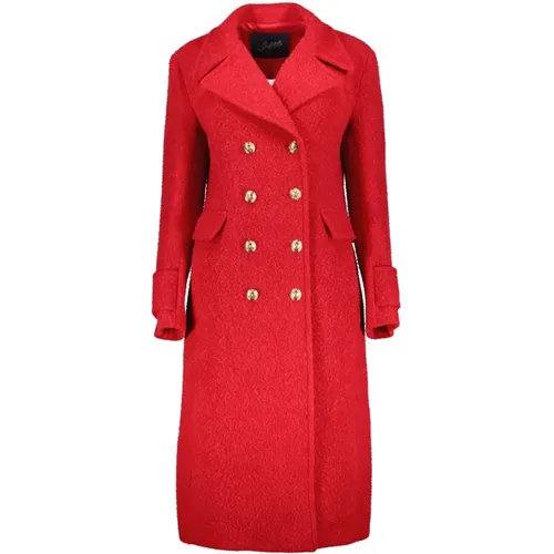 Luxury Wool Coat with Artisan Buttons , female, Sizes: L, XS, S - Seafarer - Modalova