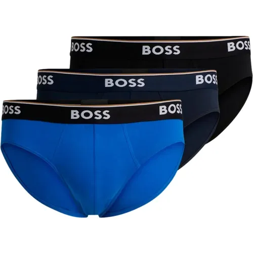 Pack Cotton Briefs with Logo Waistband , male, Sizes: S - Hugo Boss - Modalova