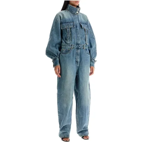 Denim Illustration Overall Jumpsuit,Denim-Illustrations-Overall-Jumpsuit - Zimmermann - Modalova