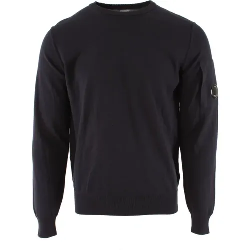 Navy Men`s Sweater , male, Sizes: 2XL, S, XL - C.P. Company - Modalova