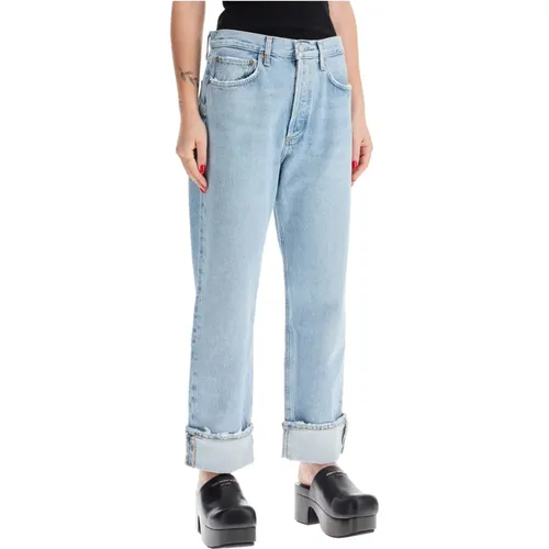 Zerissene Fran Denim Jeans , Damen, Größe: W28 - Agolde - Modalova