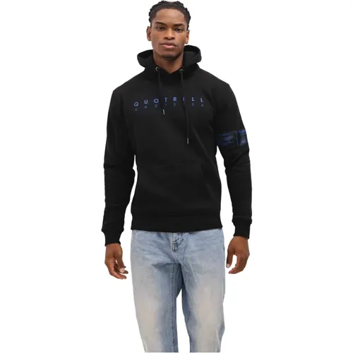 Omega Hoodie Herren Schwarz/Blau , Herren, Größe: M - Quotrell - Modalova