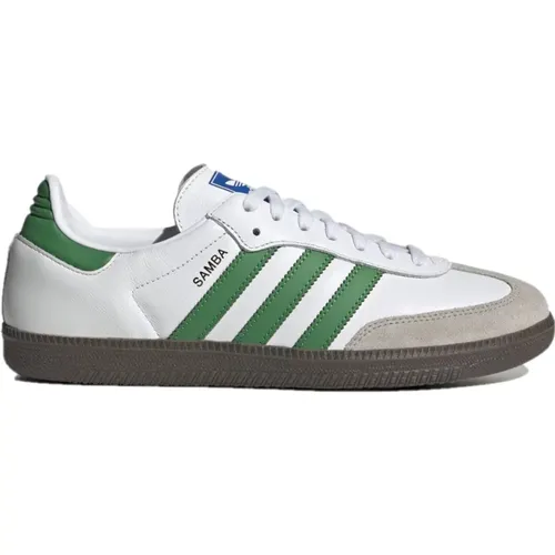 Samba OG Weiß/Grün/Gum 5 Sneakers , Herren, Größe: 42 EU - adidas Originals - Modalova