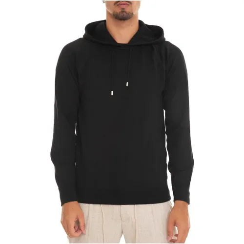 Italian Slim Fit Hooded Sweatshirt , male, Sizes: L, M, XL - Gran Sasso - Modalova