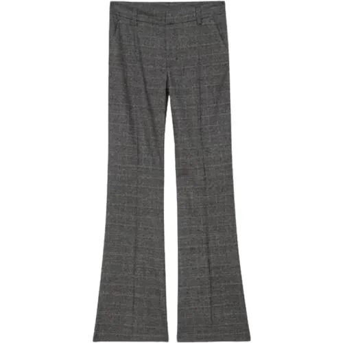 Anthracite Checkered Suit Trousers , female, Sizes: M, S, L - Zadig & Voltaire - Modalova