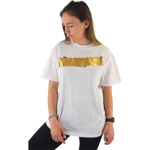 Kurzarm Gold Print T-Shirt Balmain - Balmain - Modalova