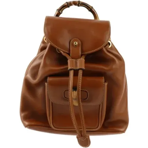 Pre-owned Leather backpacks , female, Sizes: ONE SIZE - Gucci Vintage - Modalova