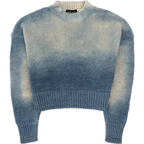 Sprayed Knit Sweater , female, Sizes: S, L - Roberto Collina - Modalova