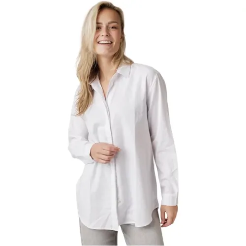 Blouse with Collar and Hidden Button Closure , female, Sizes: L - Samsøe Samsøe - Modalova