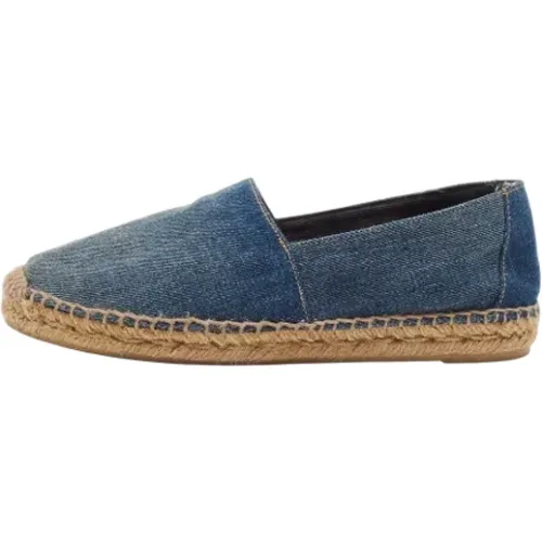 Pre-owned Denim flats , female, Sizes: 3 1/2 UK - Yves Saint Laurent Vintage - Modalova