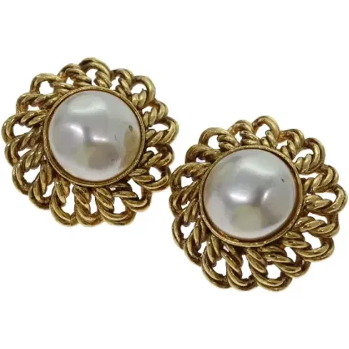 Pre-owned Metal earrings , female, Sizes: ONE SIZE - Chanel Vintage - Modalova