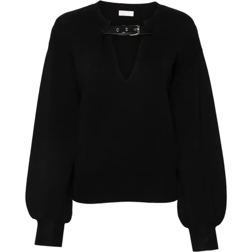 Schwarze Pullover Kollektion , Damen, Größe: M - Liu Jo - Modalova