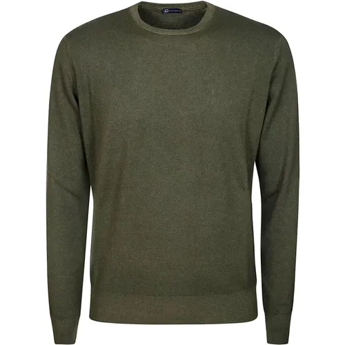 Cashmere Blend Crewneck Sweater , male, Sizes: L - Hindustrie - Modalova