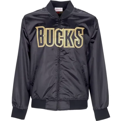 Milwaukee Bucks NBA Satinjacke , Herren, Größe: L - Mitchell & Ness - Modalova