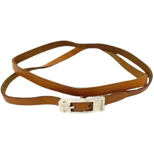 Pre-owned Leather bracelets , female, Sizes: ONE SIZE - Hermès Vintage - Modalova