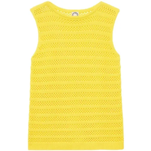 Gelbes Häkel Tank Top , Damen, Größe: L - Ines De La Fressange Paris - Modalova