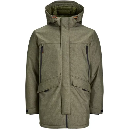 Gefütterter Parka mit Kapuze für Herren - jack & jones - Modalova