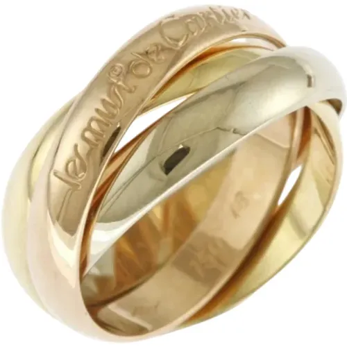 Pre-owned Yellow Gold rings , female, Sizes: ONE SIZE - Cartier Vintage - Modalova