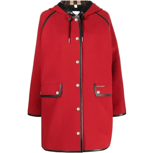 Relaxed Fit Parka with Tartan Lining , female, Sizes: 2XS - Burberry - Modalova