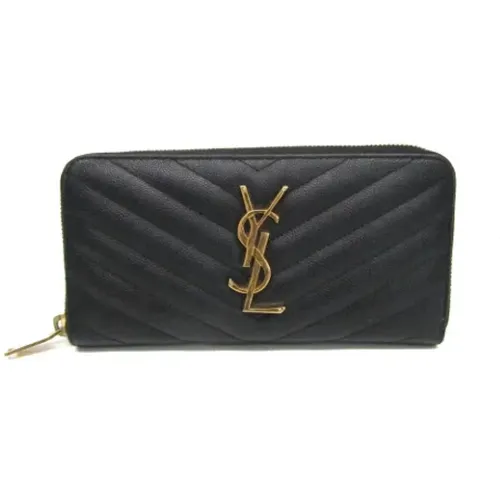 Pre-owned Leather wallets , female, Sizes: ONE SIZE - Yves Saint Laurent Vintage - Modalova