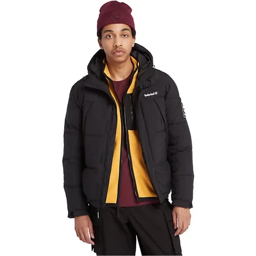 Schwarze Wasserdichte Pufferjacke , Herren, Größe: 2XL - Timberland - Modalova