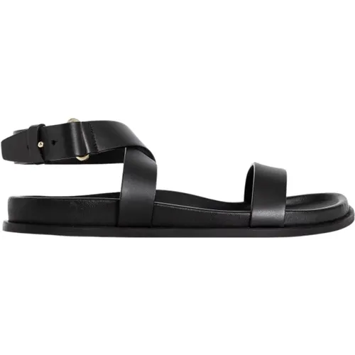 Leather Chunky Sandal with Buckle , female, Sizes: 5 UK, 8 UK, 3 UK, 2 UK, 6 UK, 7 UK - TotêMe - Modalova