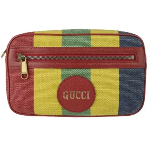 Pre-owned Multicolored Canvas Belt Bag , female, Sizes: ONE SIZE - Gucci Vintage - Modalova