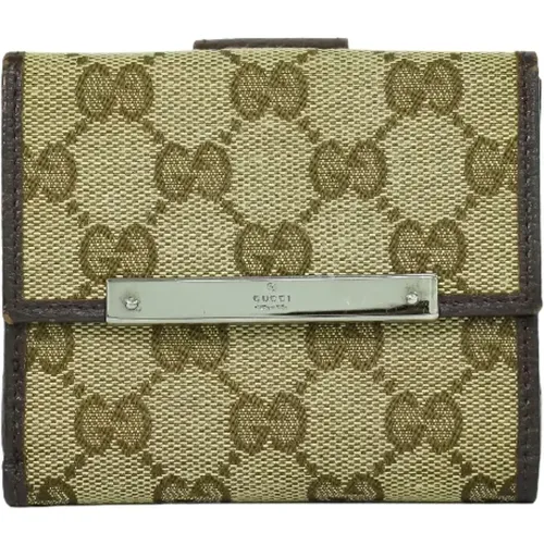 Pre-owned Canvas wallets , unisex, Sizes: ONE SIZE - Gucci Vintage - Modalova