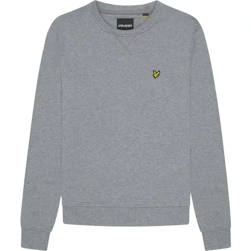 Classic Crew Neck Sweatshirt Mid Grey , male, Sizes: XL, L - Lyle & Scott - Modalova