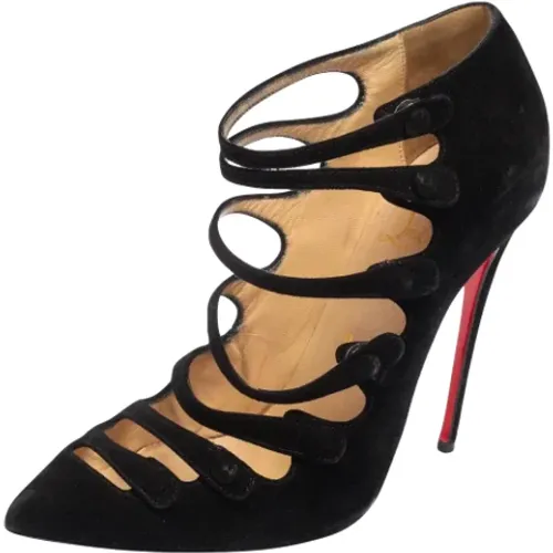 Pre-owned Suede heels , female, Sizes: 4 UK - Christian Louboutin Pre-owned - Modalova
