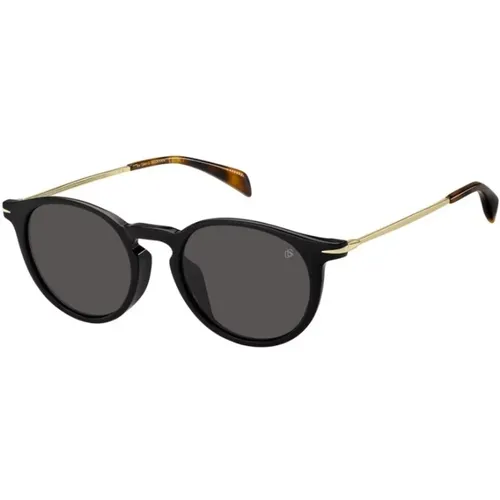 Blaue Rahmen Sonnenbrille , Damen, Größe: 52 MM - Eyewear by David Beckham - Modalova