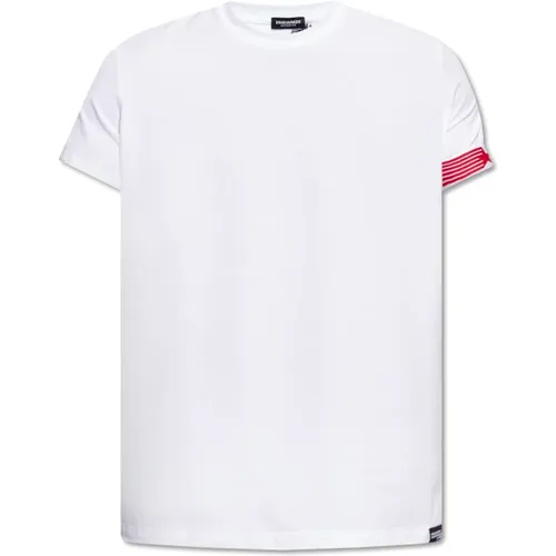 Baumwoll T-Shirt , Herren, Größe: 2XL - Dsquared2 - Modalova
