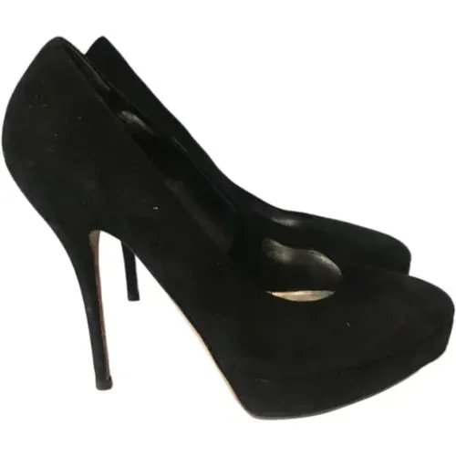 Pre-owned Suede heels , female, Sizes: 6 UK - Gucci Vintage - Modalova