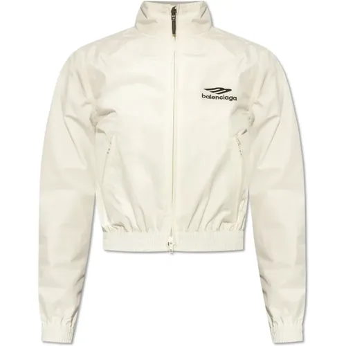 Track jacket with logo , female, Sizes: S - Balenciaga - Modalova