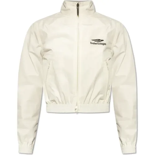 Track jacket with logo , female, Sizes: XS - Balenciaga - Modalova