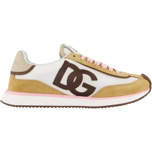 Niedrige Sneakers , Damen, Größe: 36 1/2 EU - Dolce & Gabbana - Modalova