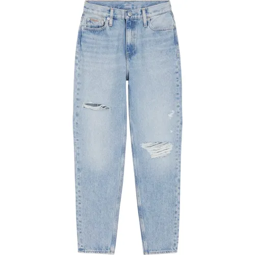 Vintage High Waist Tapered Leg Jeans , Damen, Größe: W26 - Calvin Klein - Modalova