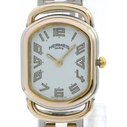 Pre-owned Stainless Steel watches , female, Sizes: ONE SIZE - Hermès Vintage - Modalova