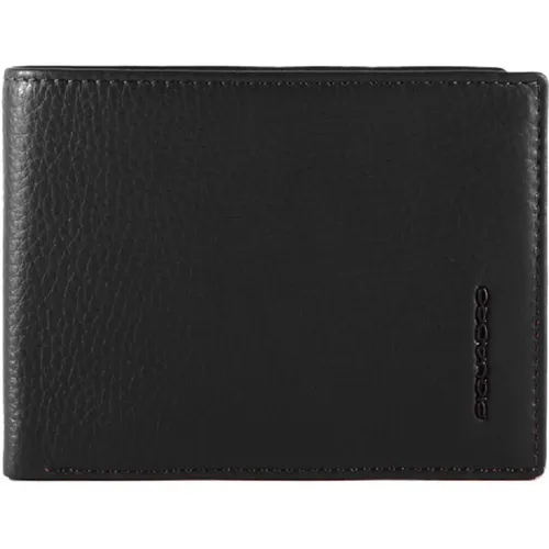 Rfid Leather Wallet Horizontal , male, Sizes: ONE SIZE - Piquadro - Modalova