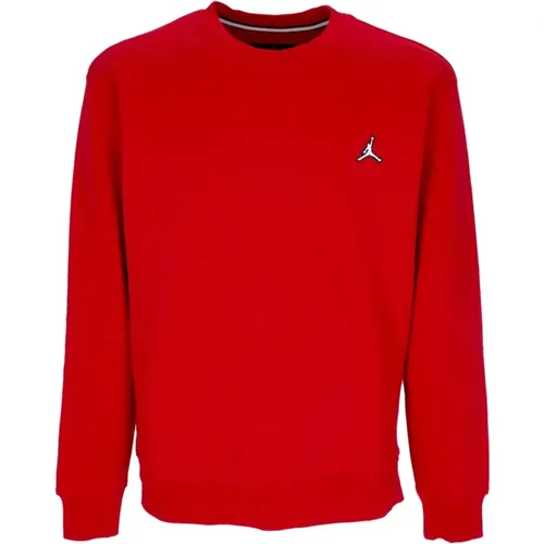 Fleece Crewneck Sweatshirt Rot/Weiß - Jordan - Modalova