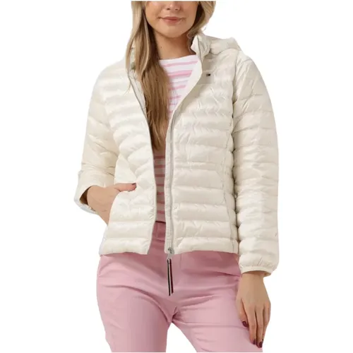 Feminine LW Daunenjacke Ecru , Damen, Größe: S - Tommy Hilfiger - Modalova