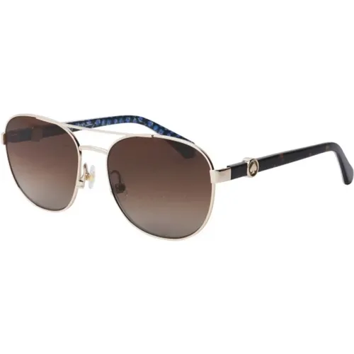 Goldene Metallsonnenbrille für Frauen - Kate Spade - Modalova