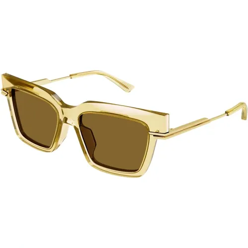 Bronze/Orange Sunglasses,Stylische Sonnenbrille Bv1242S - Bottega Veneta - Modalova